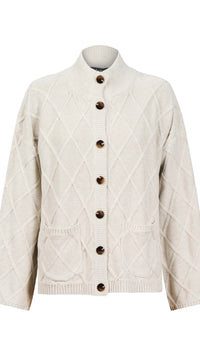 Liora Crop Cardigan Bisque