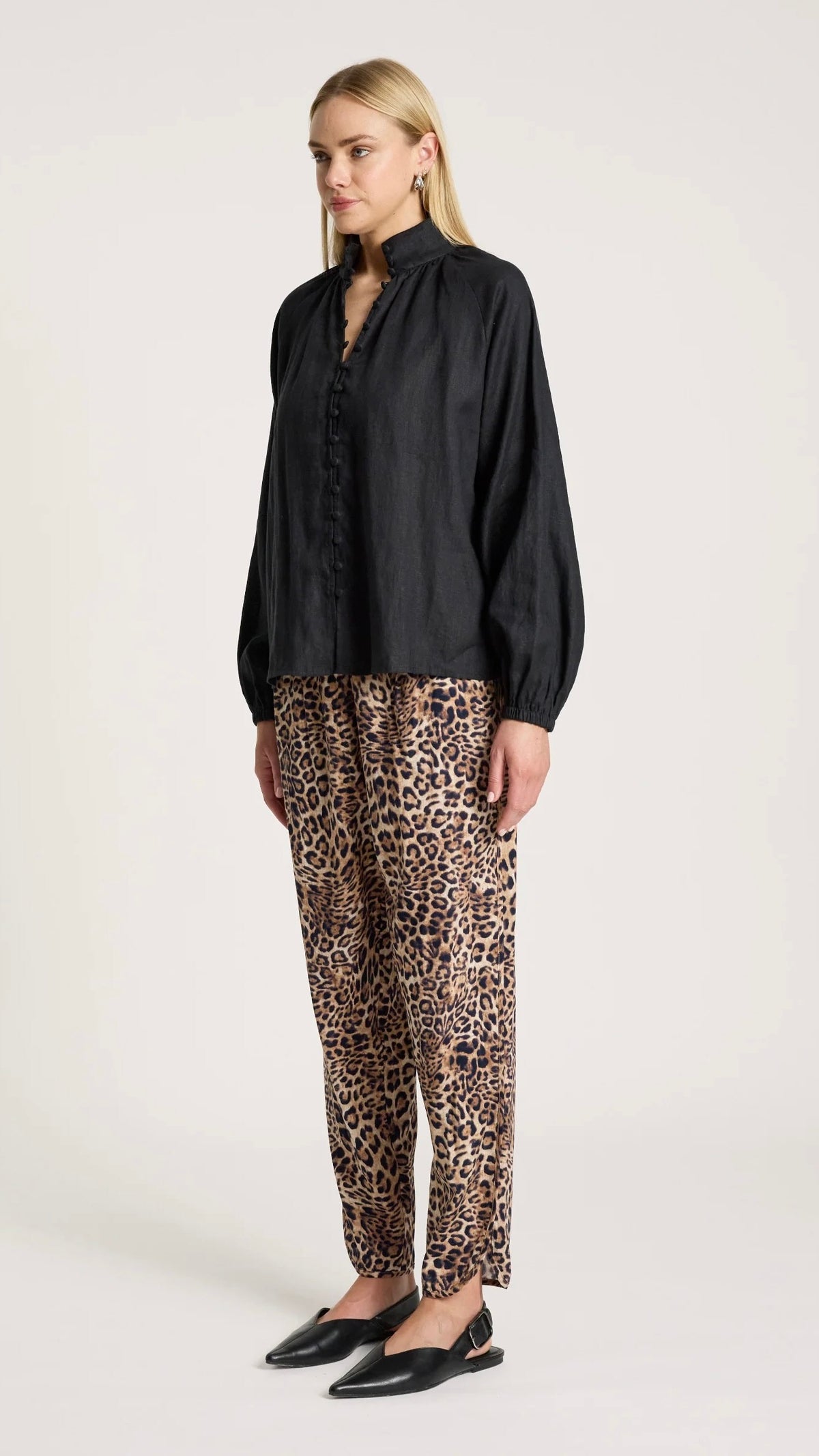Bajau Button Shirt Black