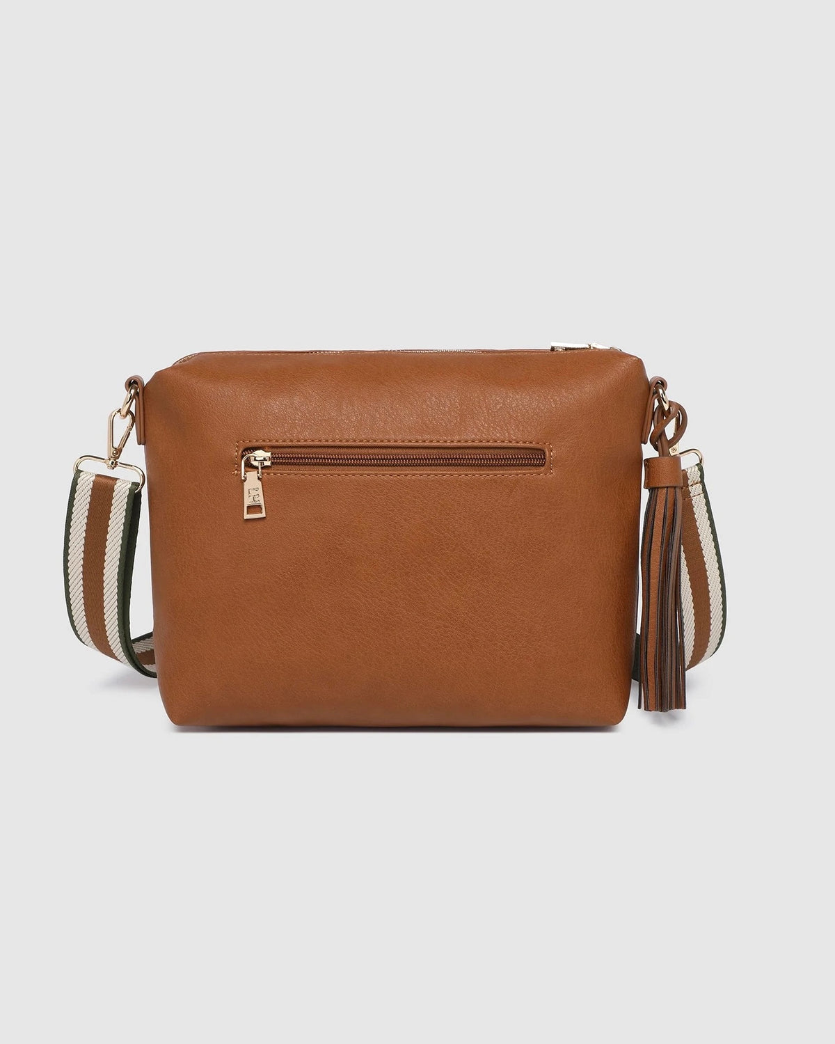 Daisy Stripe Crossbody Bag Tan