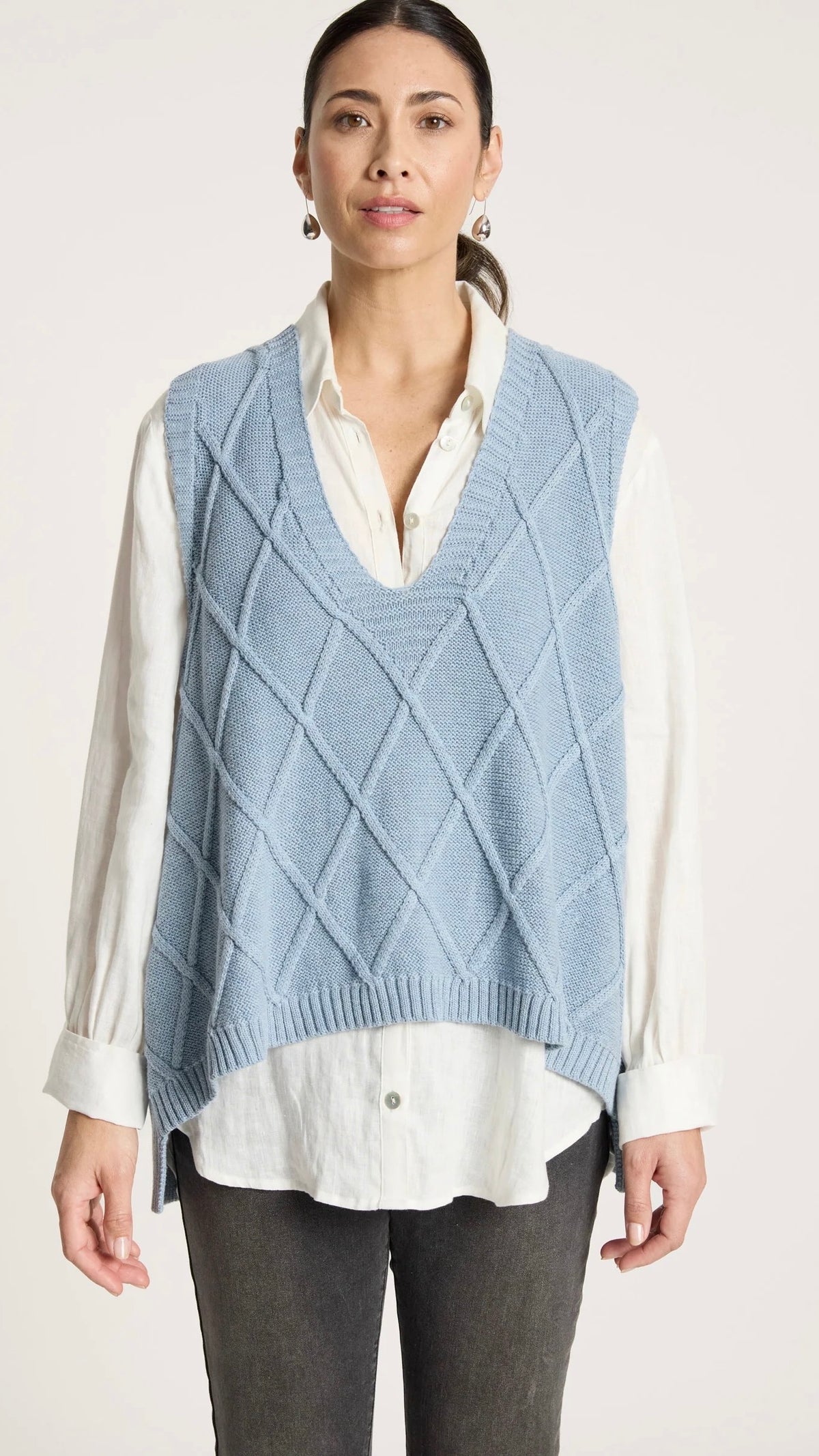 Liora Knit Vest Lake