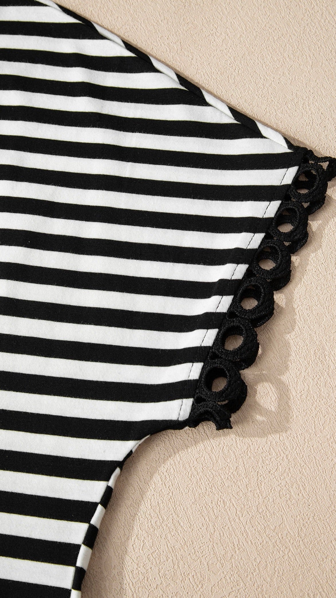 Sami Striped V Neck Top