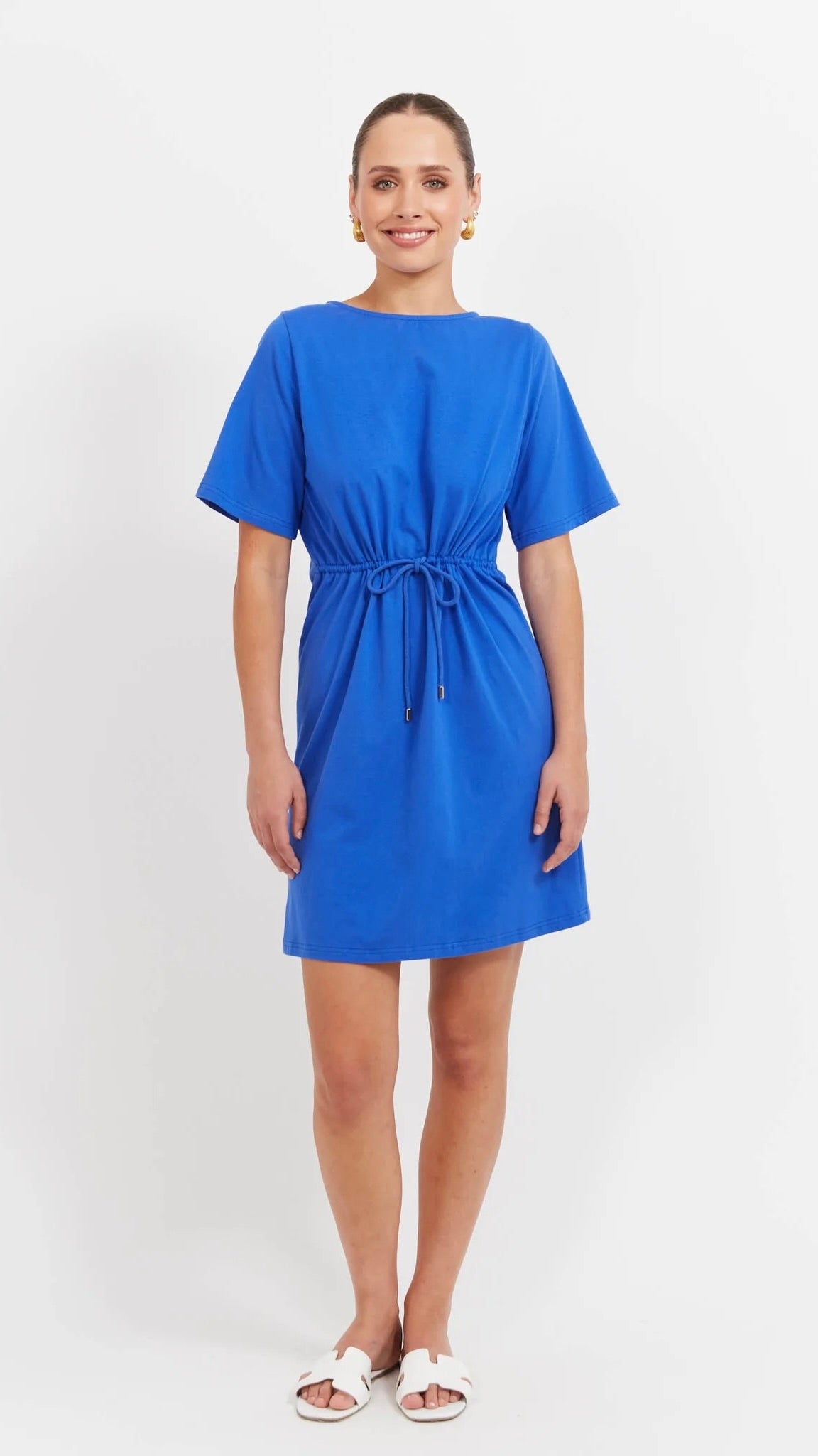 Jardin Tshirt Dress Azul