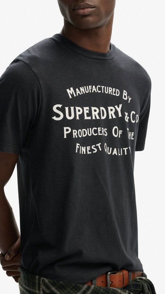 Copper Label Relaxed Tee Washed Black