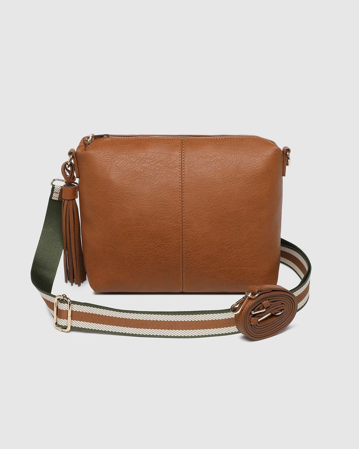 Daisy Stripe Crossbody Bag Tan