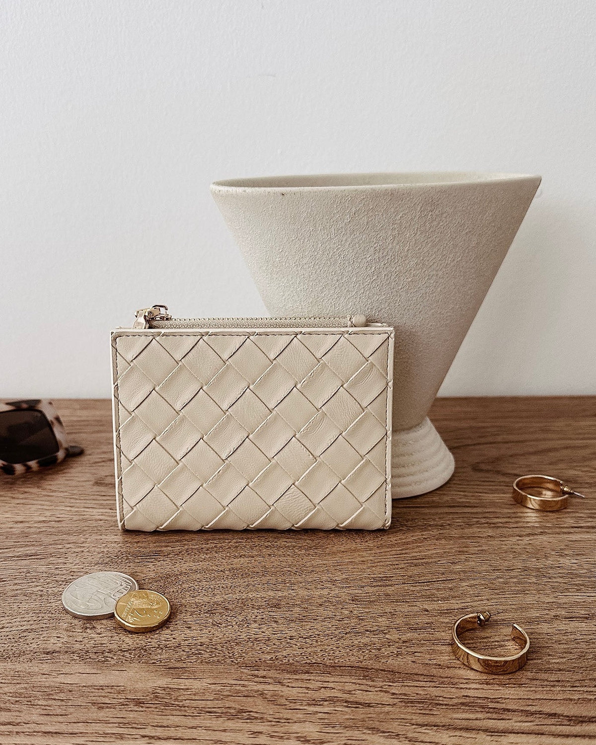 Lily Woven Wallet Malt