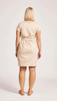 Francia Tie Dress Stone