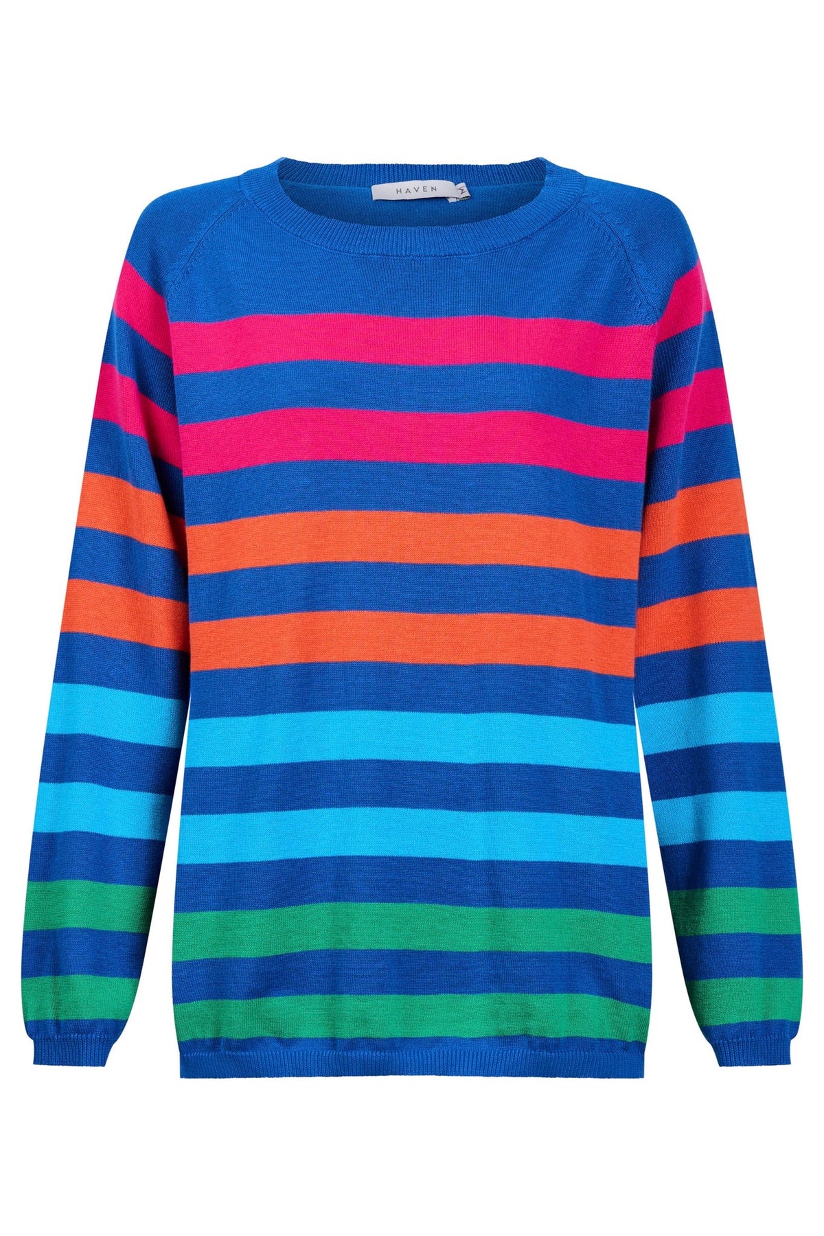 Vermont Stripe Jumper Cobalt