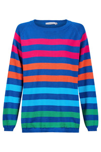 Vermont Stripe Jumper Cobalt