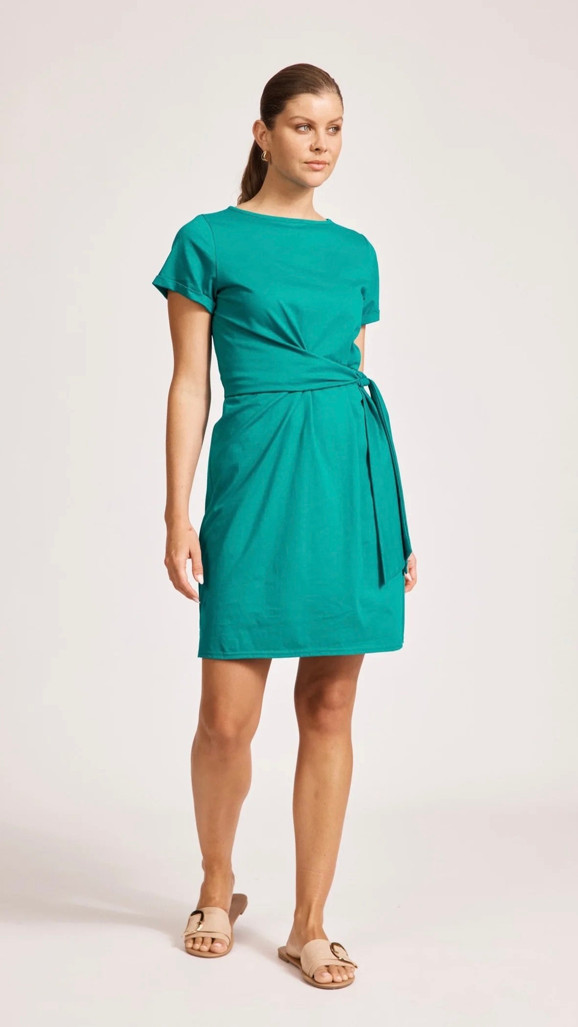Francia Tie Dress Lagoon