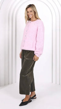 Monaco Leo Barrel Jeans Corduroy Forest Moss (PRE ORDER)