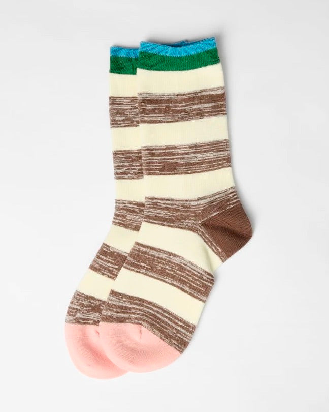 Socks Choc Stripe