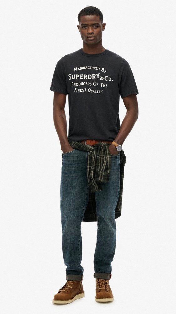 Copper Label Relaxed Tee Washed Black