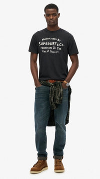 Copper Label Relaxed Tee Washed Black