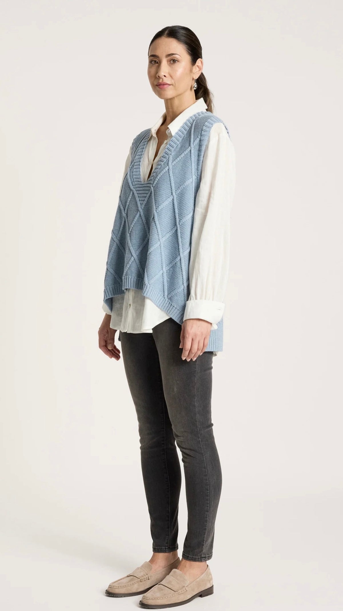 Liora Knit Vest Lake