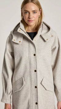 Sable Hood Jacket Bisque