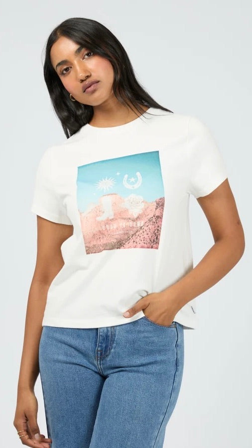 Dusk To Dawn Regular Tee White
