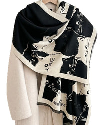 Cats Meow Scarf Black Mix