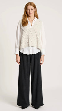 Liora Knit Vest Bisque