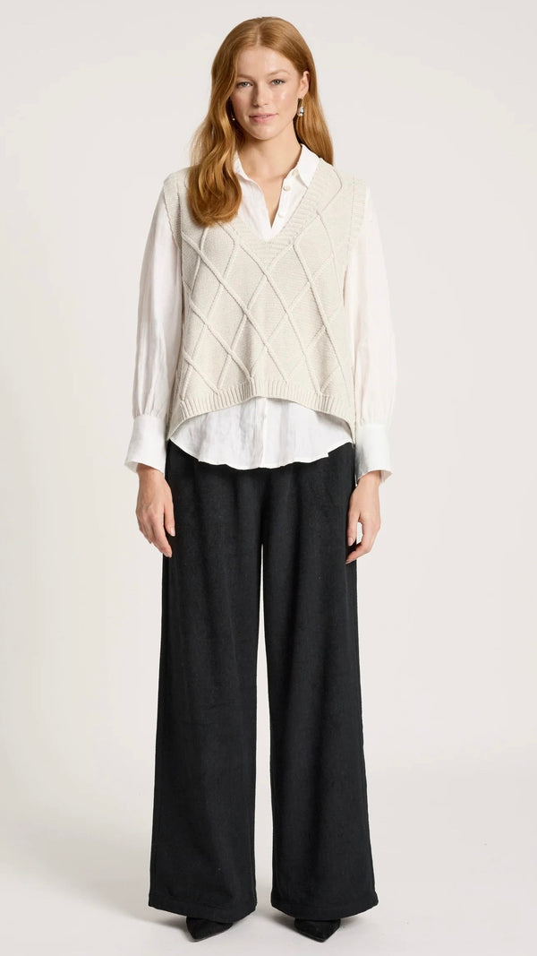 Liora Knit Vest Bisque