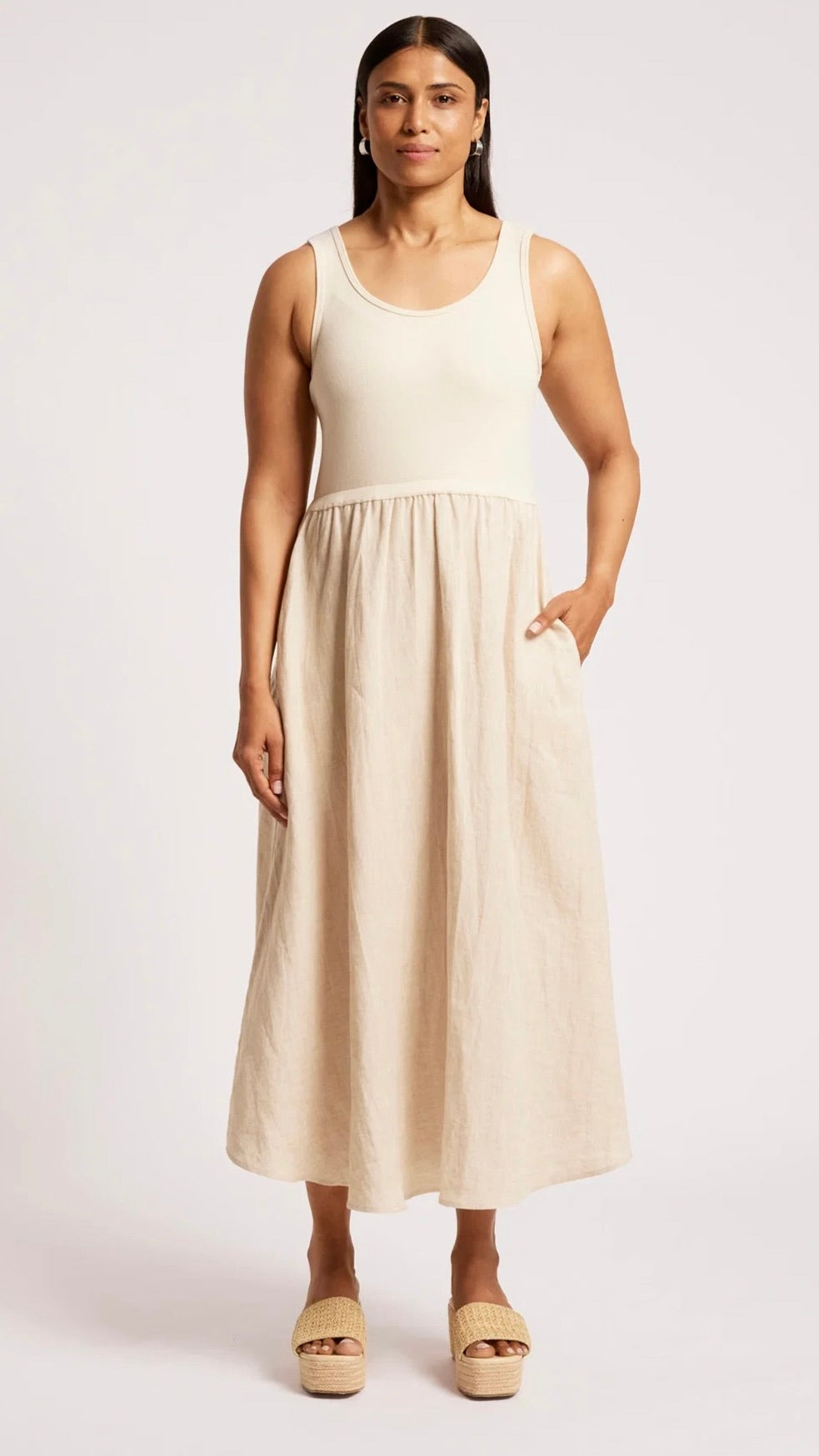 Maris Tank Maxi Dress Tusk