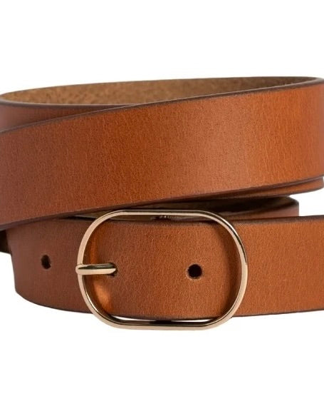 Marla Leather Belt Tobacco Tan