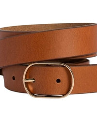 Marla Leather Belt Tobacco Tan