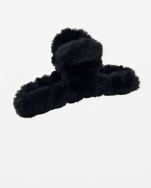 Hair Grip Fluffy Black