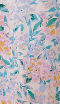Botanical Midi Dress Salt Hydrangea