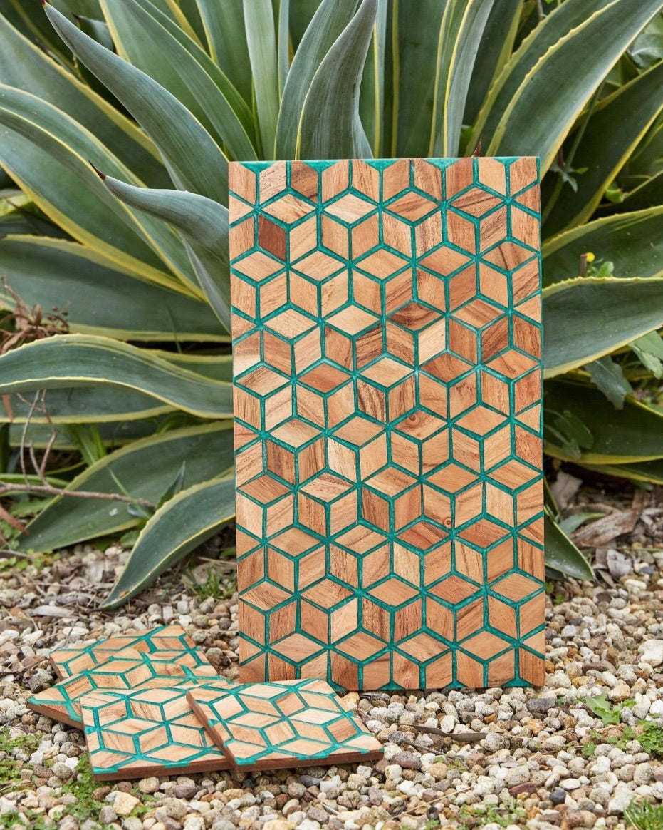 Elixir Coaster Set Green