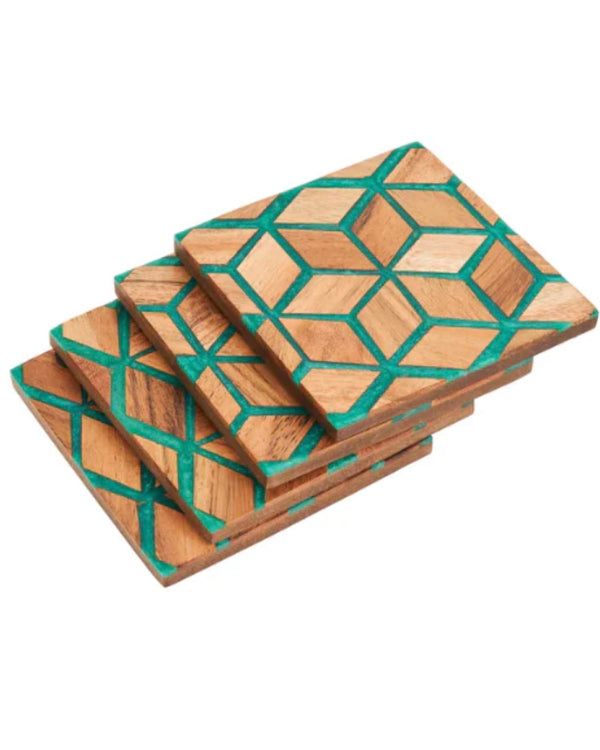 Elixir Coaster Set Green