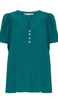 Botanical Blouse Teal