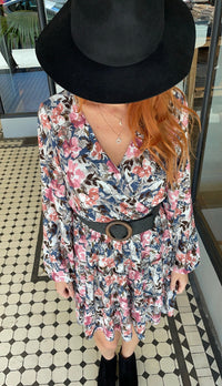 Serene Floral Long Sleeve Dress