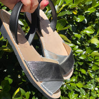 LA x Confetti Crossover Peep Toe Heavy Metal