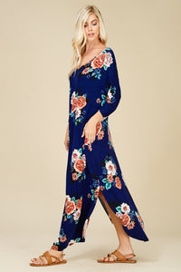Royal Resort Maxi Dress  NAVY