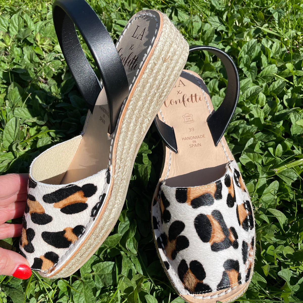 LA x Confetti Mini Jute Wedge Shira