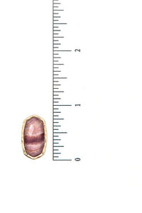 UBS027 Big Oval Studs Blue