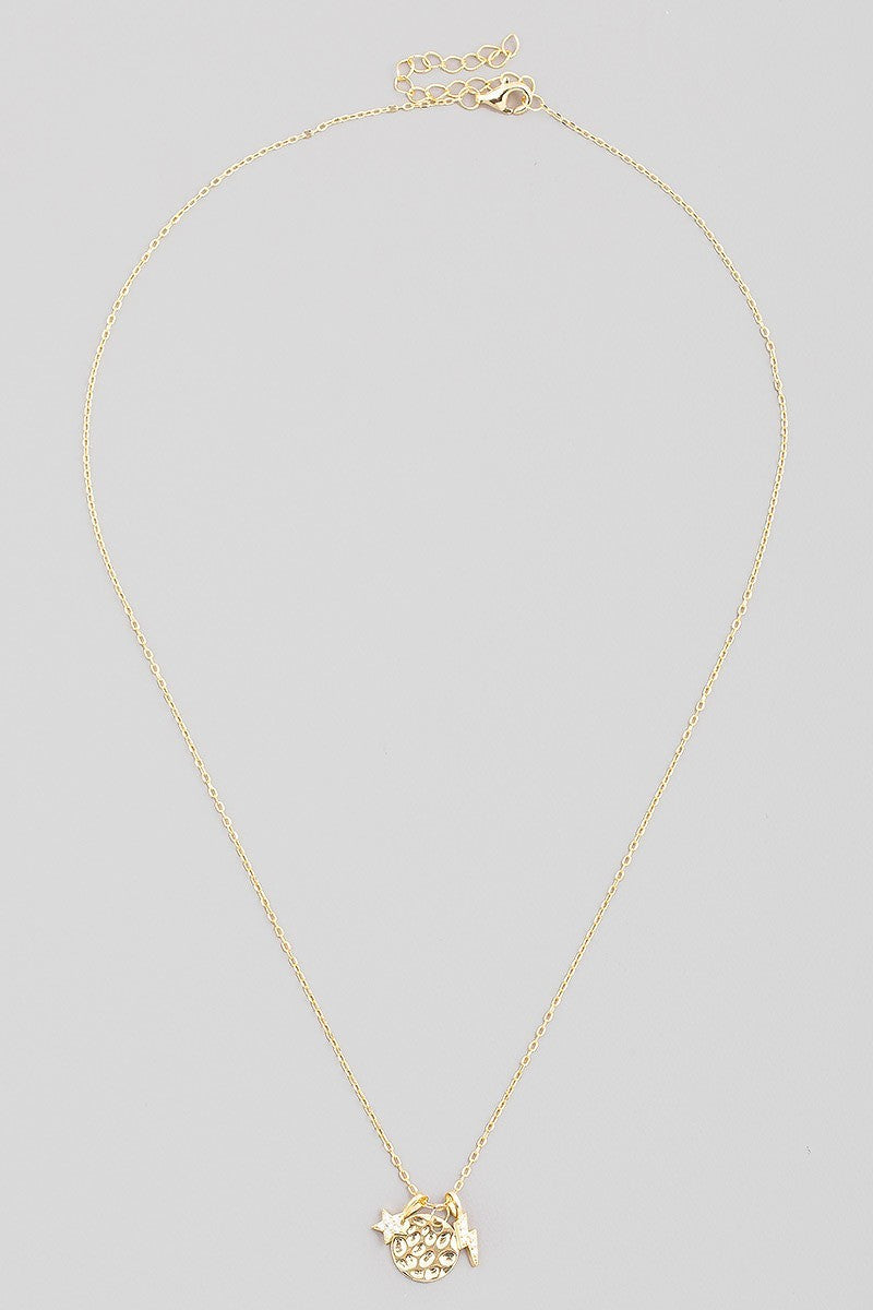 FMN121 Sterling Silver Charm Necklace