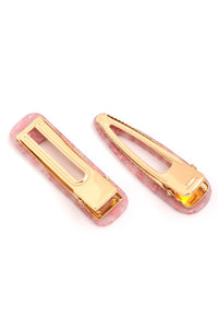 HA011 Acrylic Clips Pink