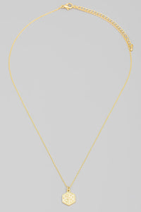 FMN133 Lightning Bolt Pendant Gold