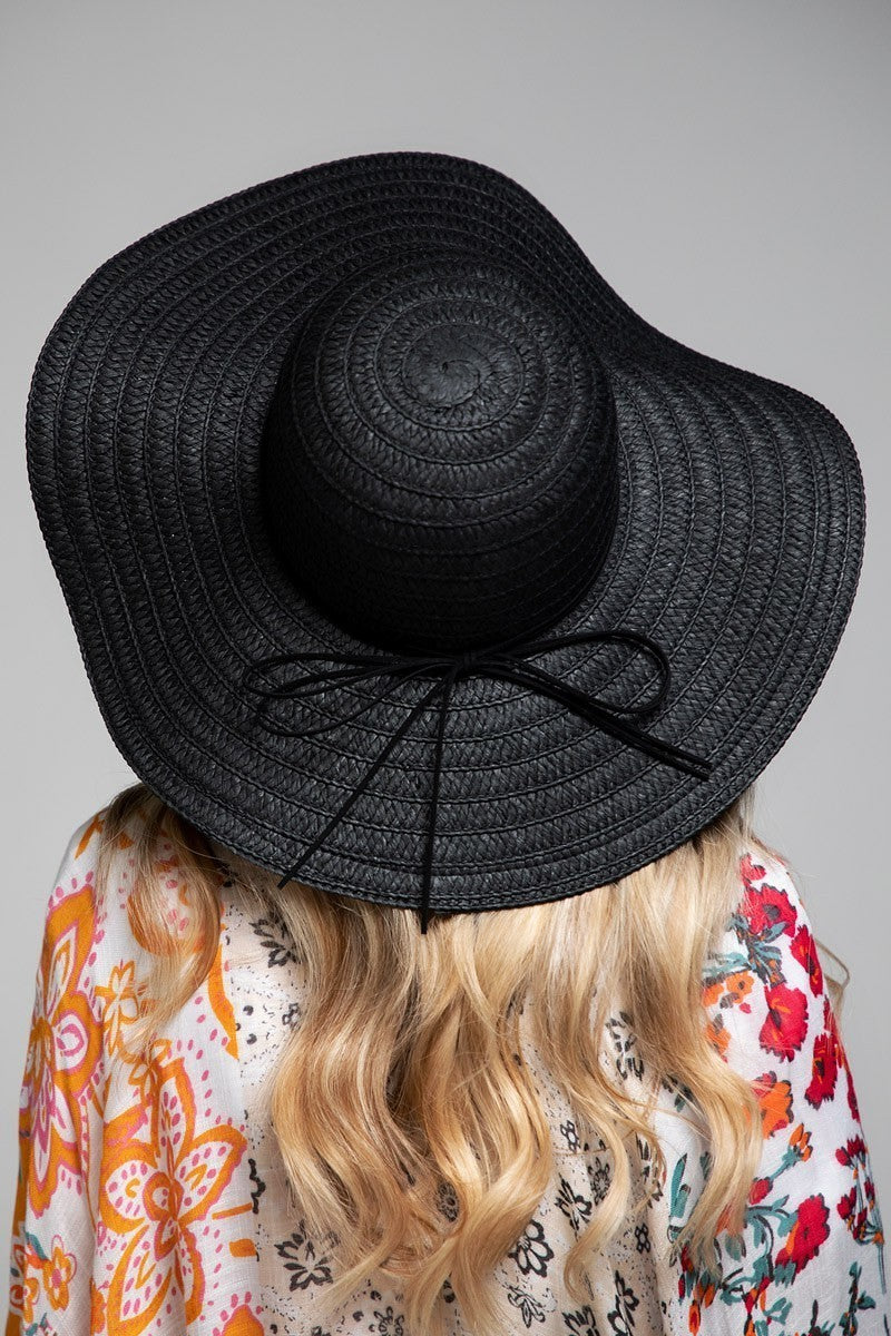 UBH041 Floppy Sun Hat Black