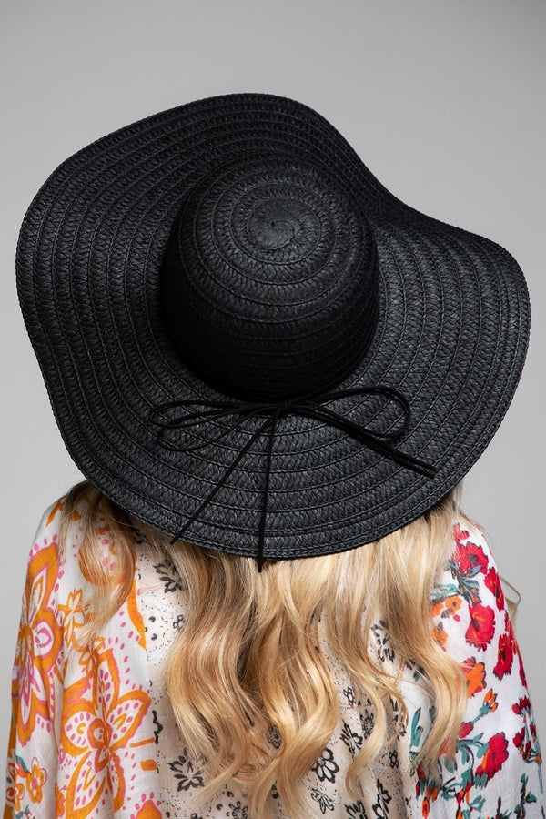 UBH041 Floppy Sun Hat Black