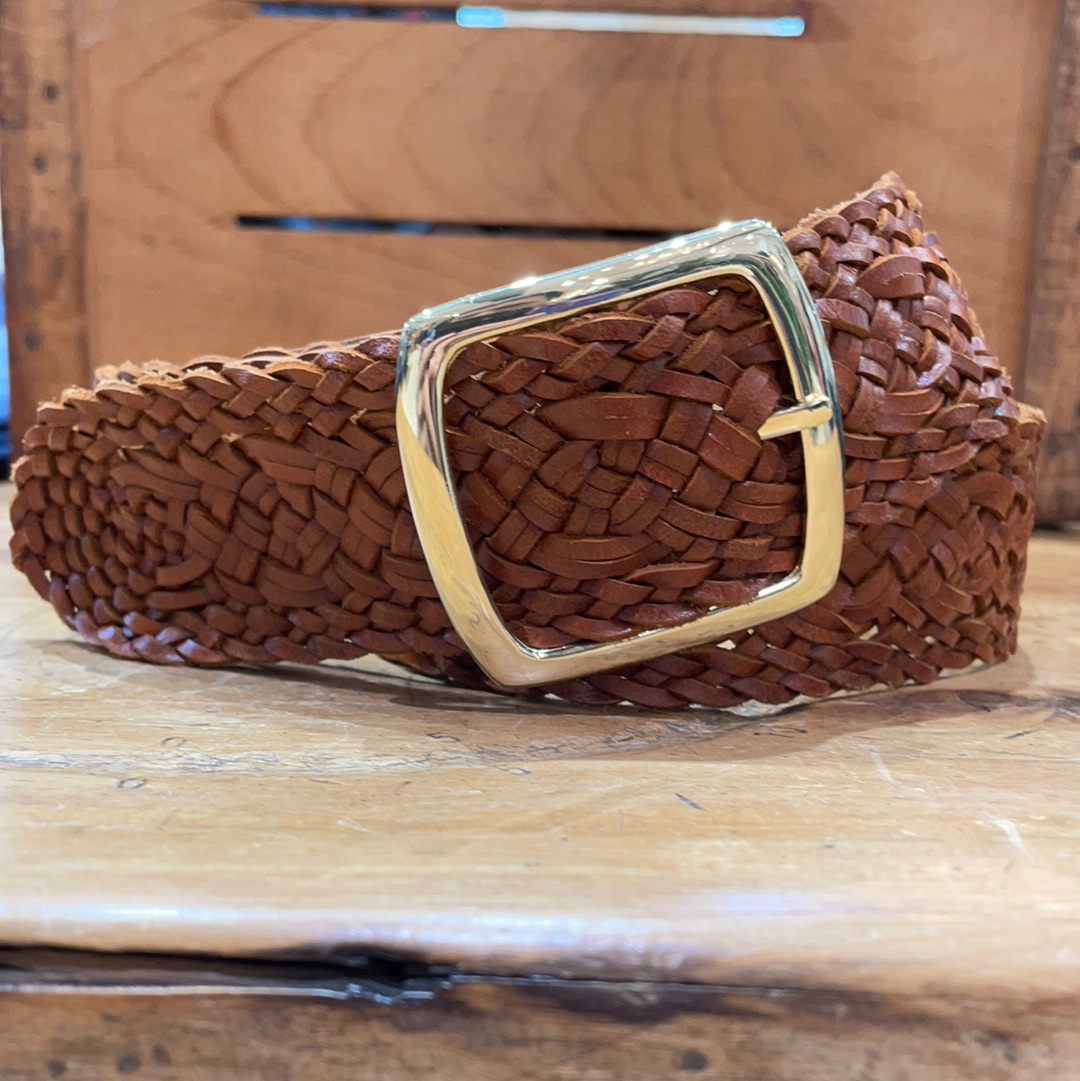 Loop Leather Co Tivoli Braided Belt Tan
