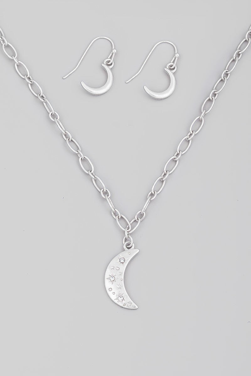 FMN127 Moon Diamante Silver