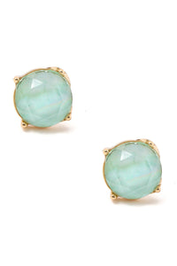 UBS029 Circle Studs Sea Foam
