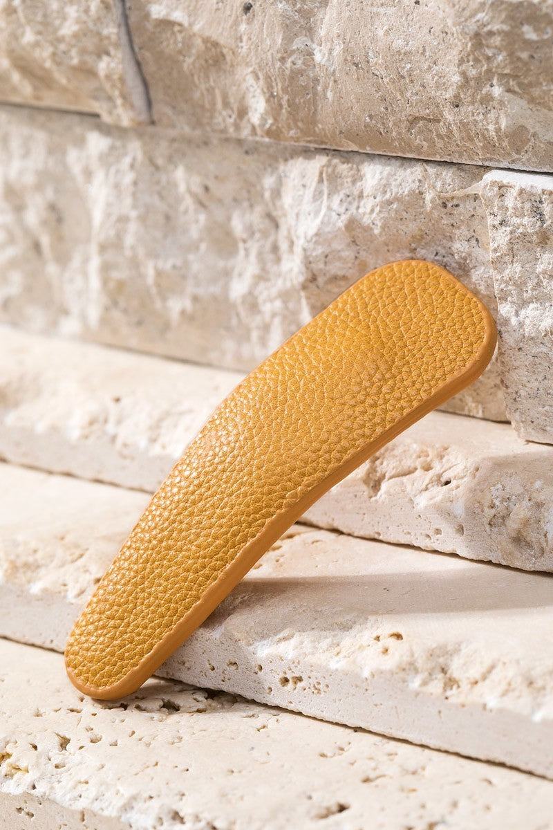 HA028 Leatherette Clip Mustard