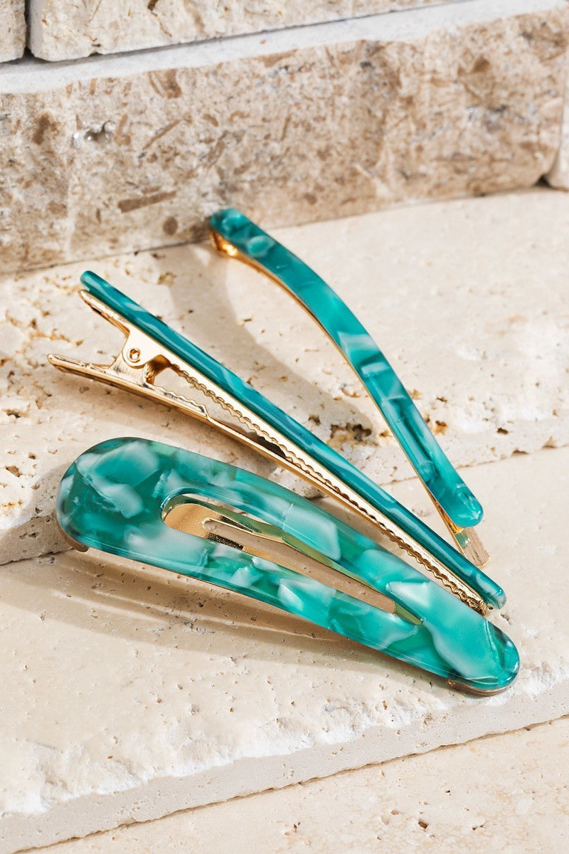 HA030 Acrylic 3 Piece Set Teal