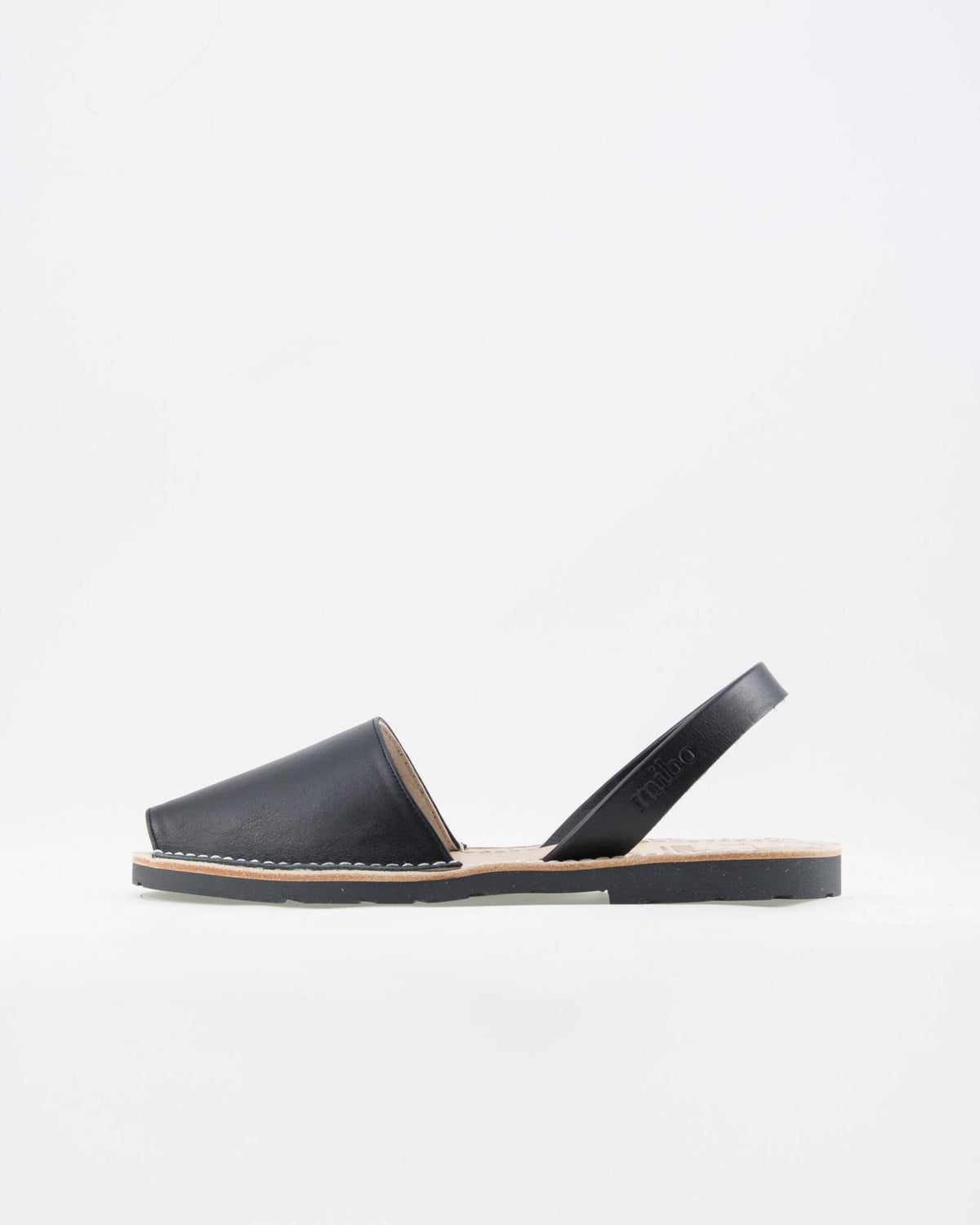 LA x Confetti Classic Avarcas Black Leather